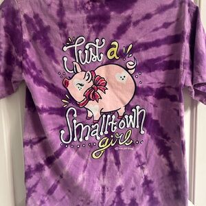 Itsa Girl Thing Purple Tie-Dye T-Shirt